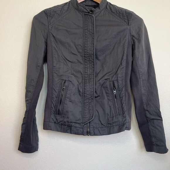 A/X Armani Exchange Gray Moto Jacket Size S - Picture 5 of 12